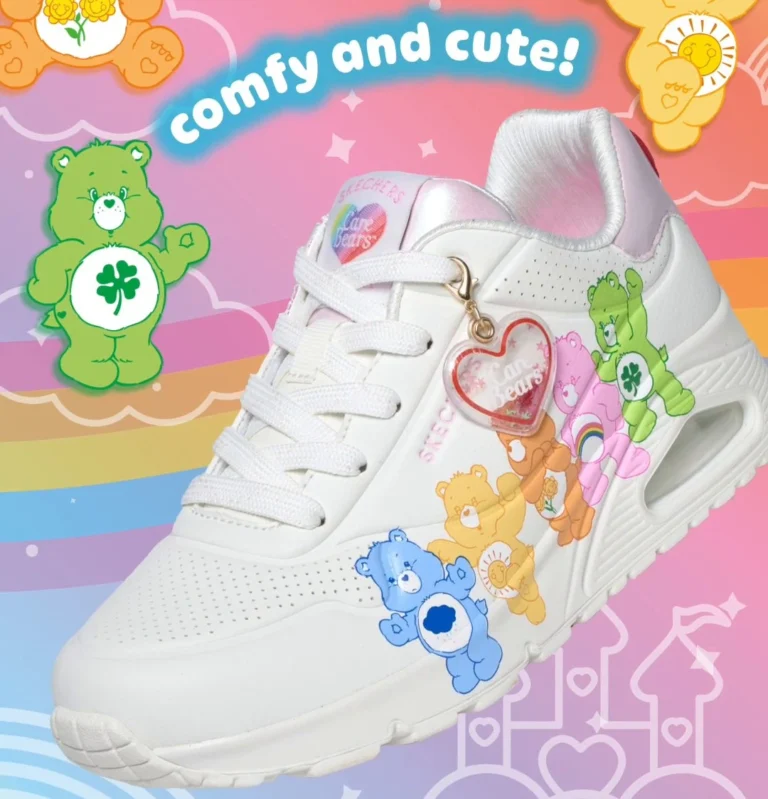Skechers revive la nostalgia de los 2000 con una colorida colección de Care Bears