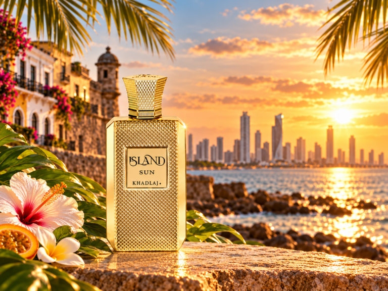 Perfumería árabe gana terreno en Panamá con propuestas tropicales como Khadlaj Island Sun